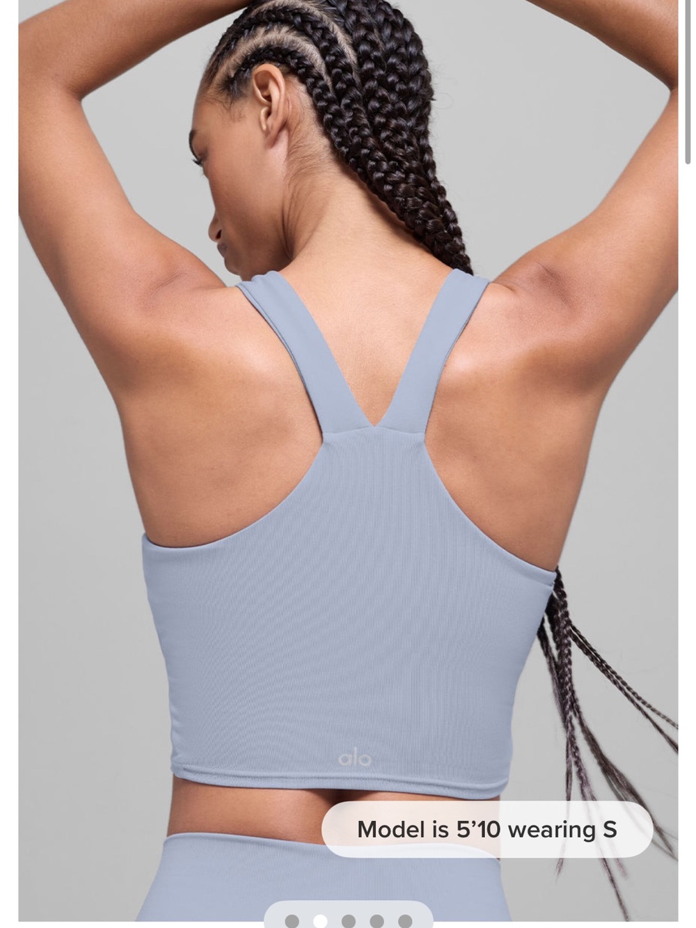 ALO Yoga set XXS - winter forest color / light blue.